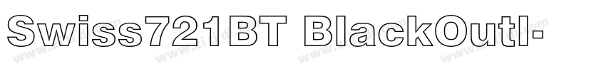 Swiss721BT BlackOutl字体转换
